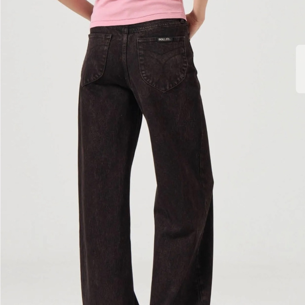 Rollas Relaxed Sailor Long - Chocolate Denim - like new